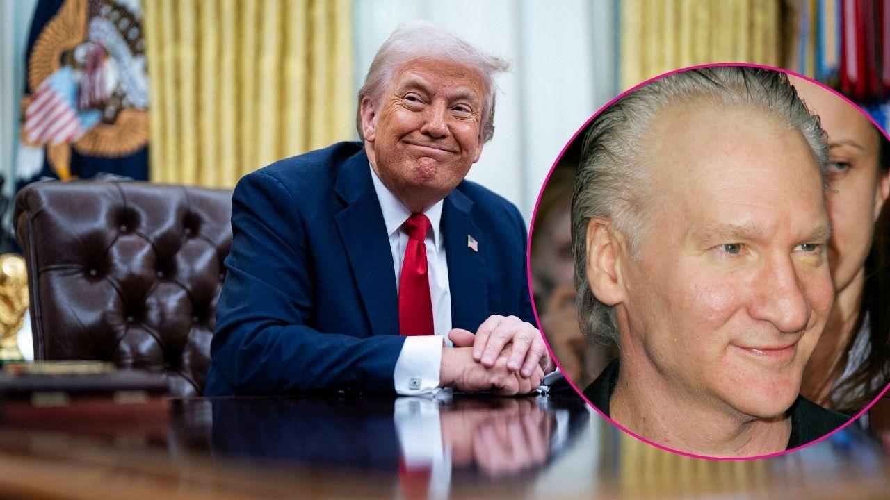 Image of donald trump and bill maher