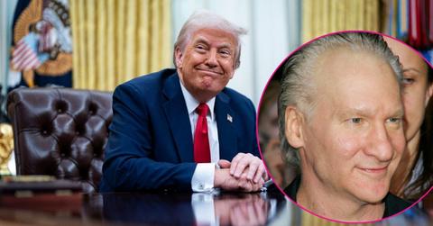 Image of donald trump and bill maher