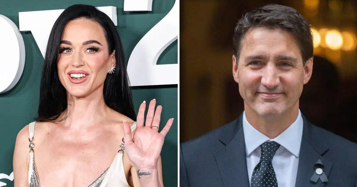 Composite photo of Katy Perry and Justin Trudeau