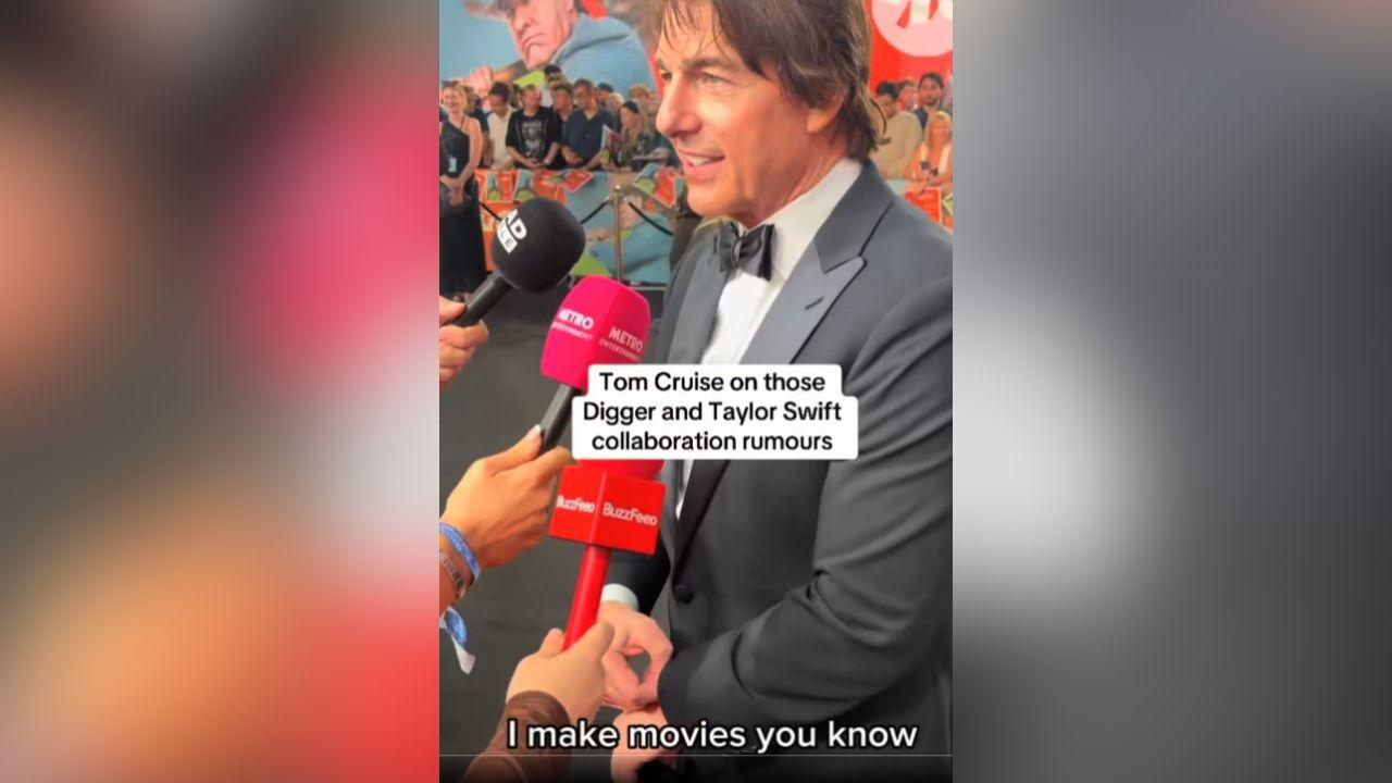 image of Tom Cruise discussed the possibility of working with Taylor Swift on a future project.