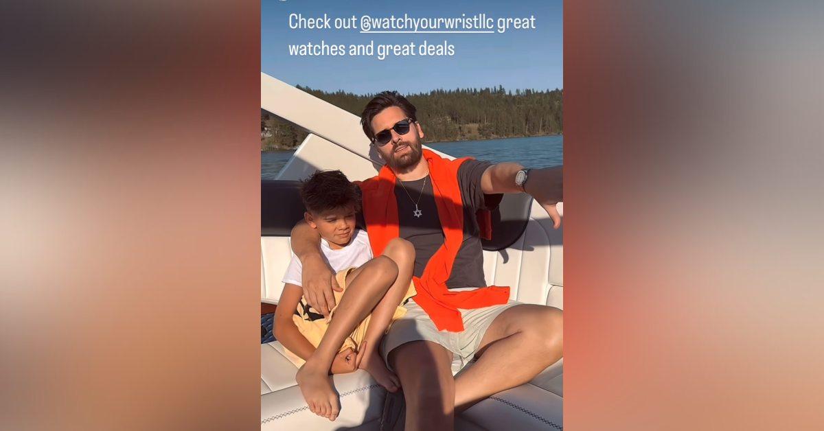 scott disick under fire allowing son reign give middle finger video