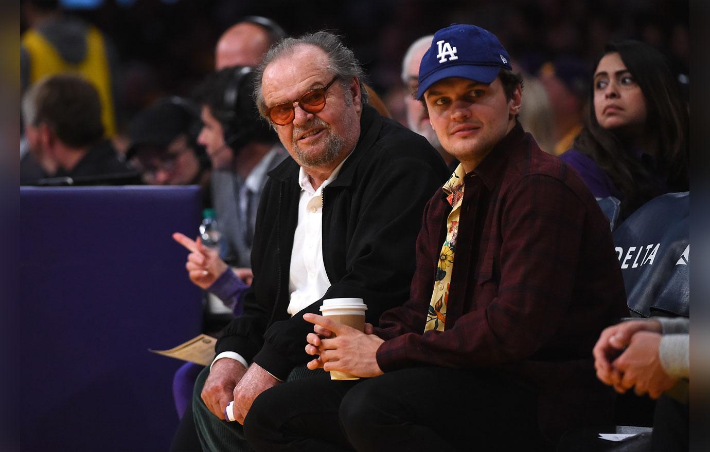 Jack Nicholson & Son Ray Sit Courtside At Lakers Game: Photos – Hollywood  Life