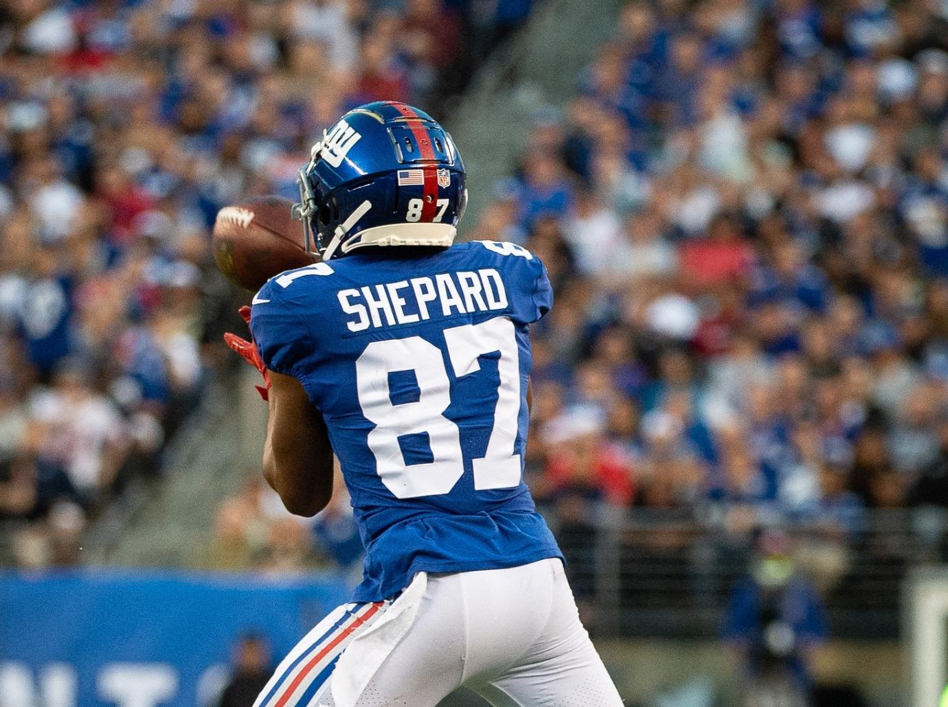 sterling shepard hype man new york giants football