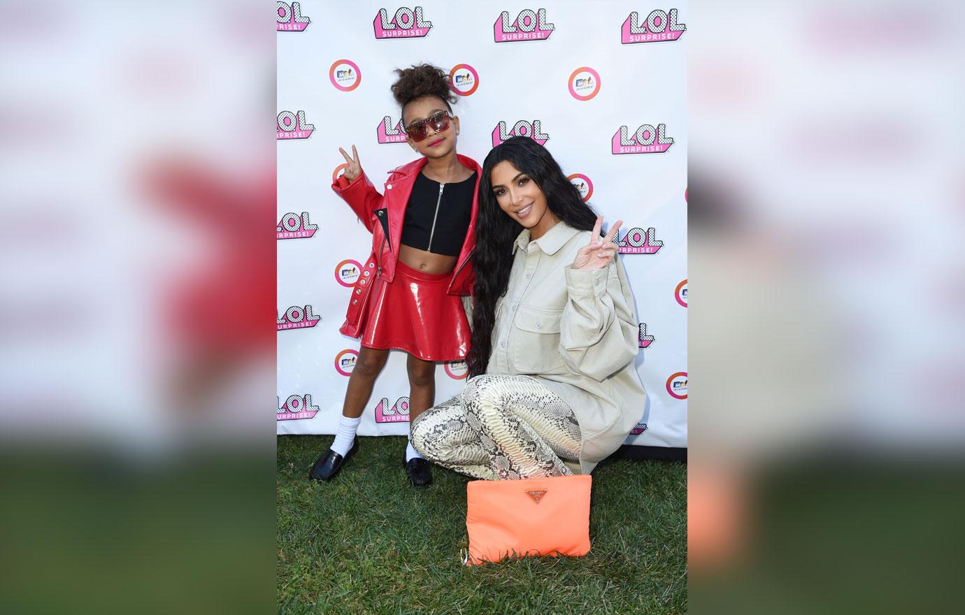 Kim Kardashian Attends North West`s Runway Debut at The L.O.L. Surprise! Fashion Show