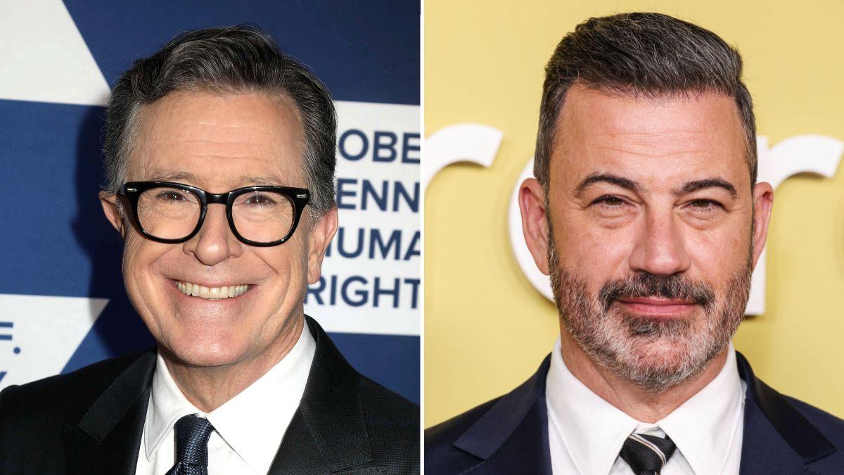 Image of The actress cited Stephen Colbert and Jimmy Kimmel as examples.