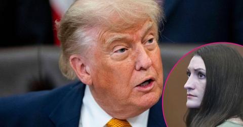 Split photo of Donald Trump and Lindsay Clancy