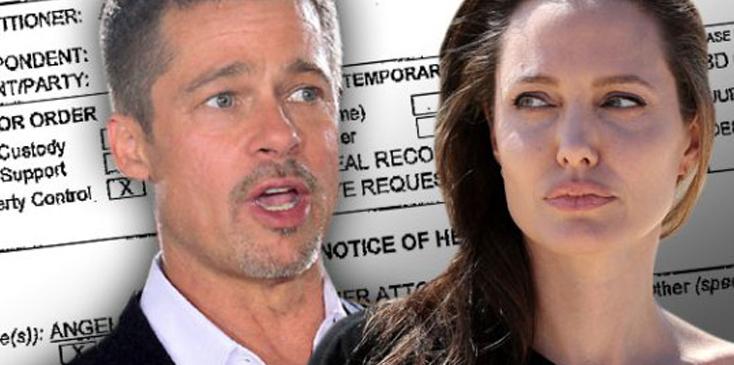 Brad pitt angelina jolie custody battle divorce court documents children kids hero