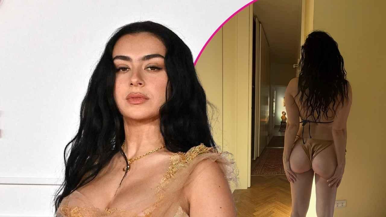 charli xcx bikini clad bares butt cheeky photos