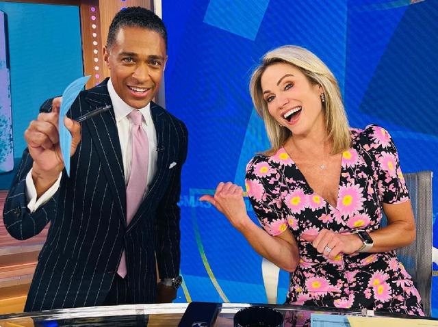 T.J. Holmes & Amy Robach Out At ABC After 'GMA' Stars' Affair