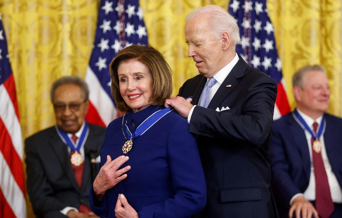 president joe biden names nancy pelosi democrats pushed out  race