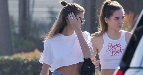 Kaia gerber hiding breakfast outing