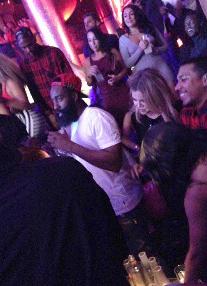 EXCLUSIVE:  **NO USA TV AND NO USA WEB** MINIMUM FEE APPLY**Khloe Kardashian seen on a date with bearded NBA super star James Harden.