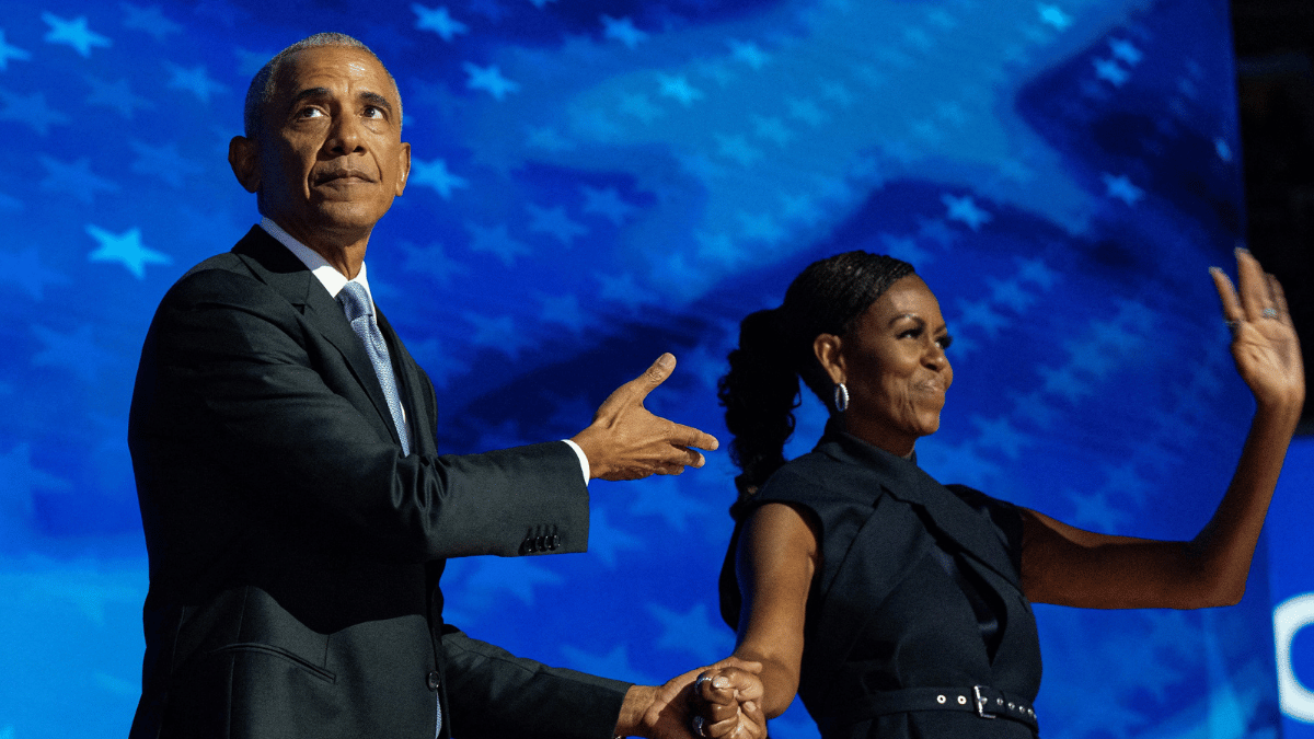 Photo of Barack Obama said he doesn't 'look as good' as wife Michelle.