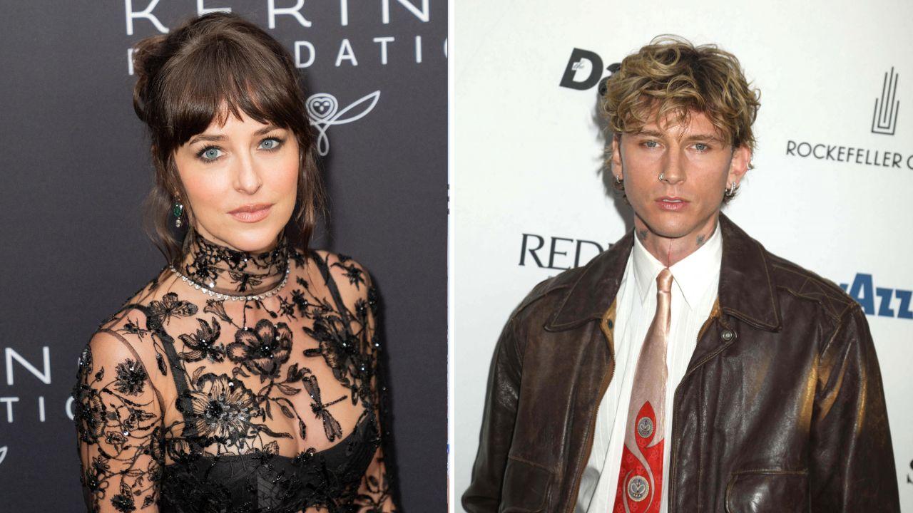 Image of Dakota Johnson remained coy about her current relationship status amid speculation she's been spending time with MGK.