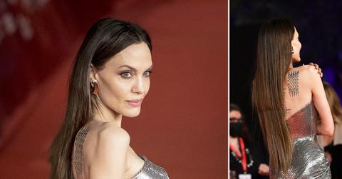 angelina jolie goes viral for hair extensions eternals premiere italy