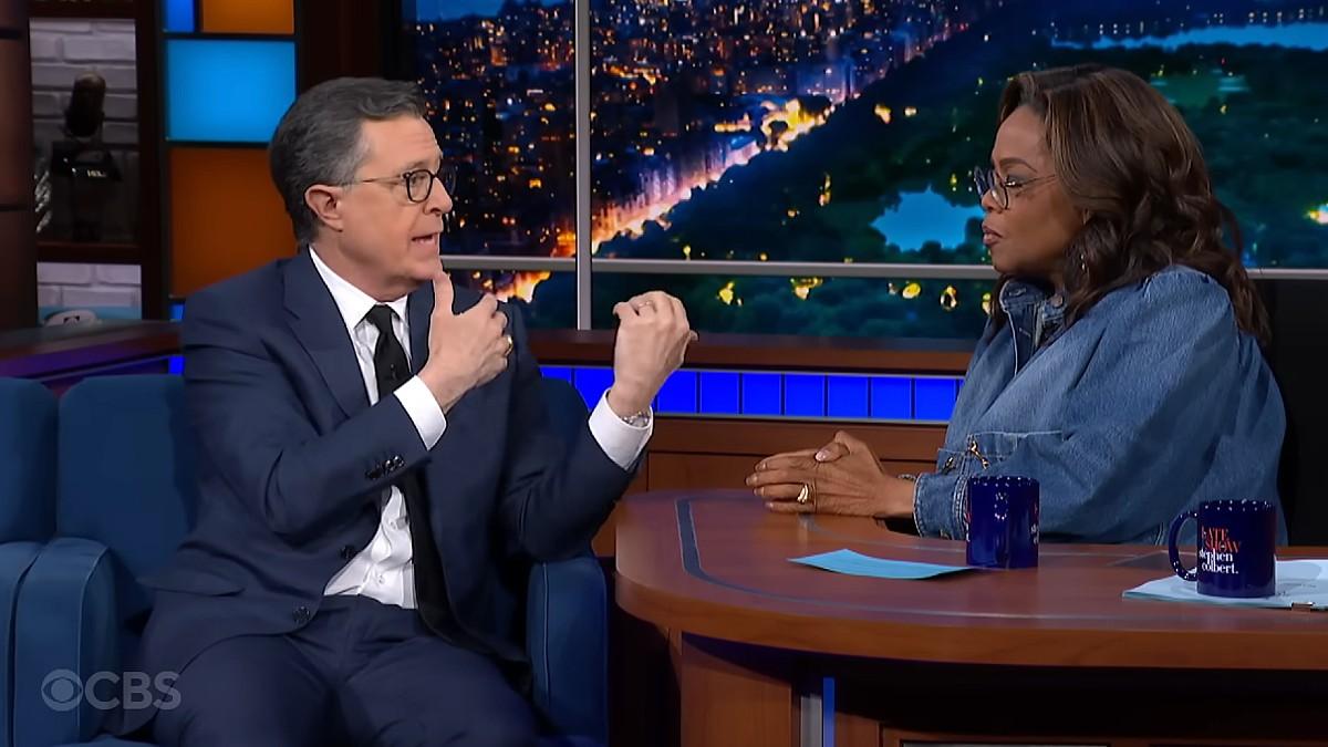 image of Stephen Colbert's show will end in May.