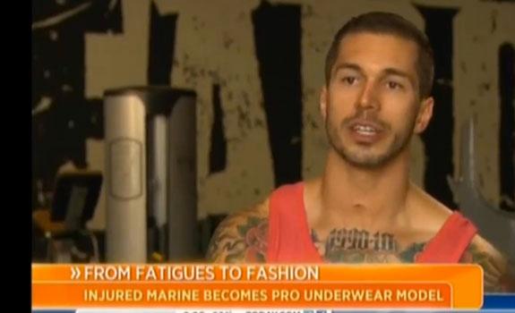 Wounded Marine Loses Leg, Becomes Super HOT Underwear Model, 'I Want People  To Look At Me And Not Give Up