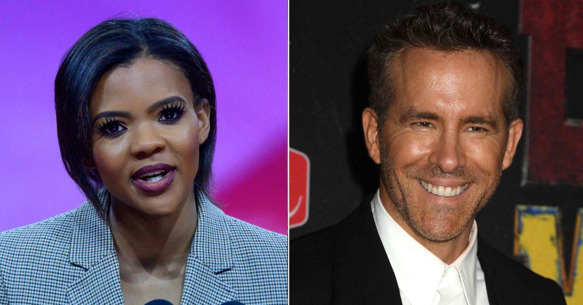 Composite photo of Candace Owens and Ryan Reynolds