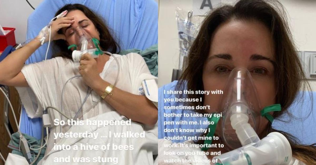 rhobh star kyle richards recovering after bee attack that left her hospitalized