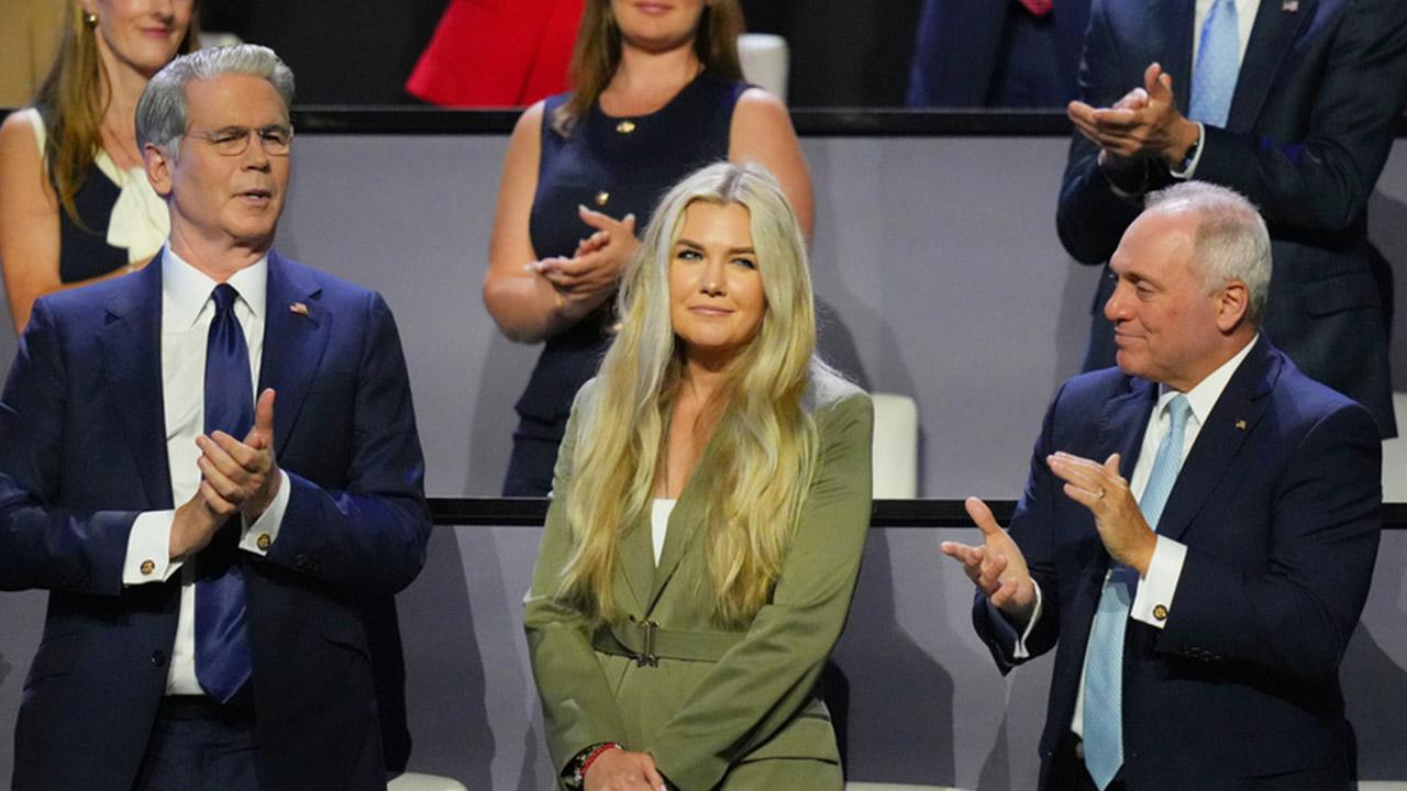 Image of Donald Trump paid tribute to Charlie Kirk during his remarks before recognizing Erika in the audience.