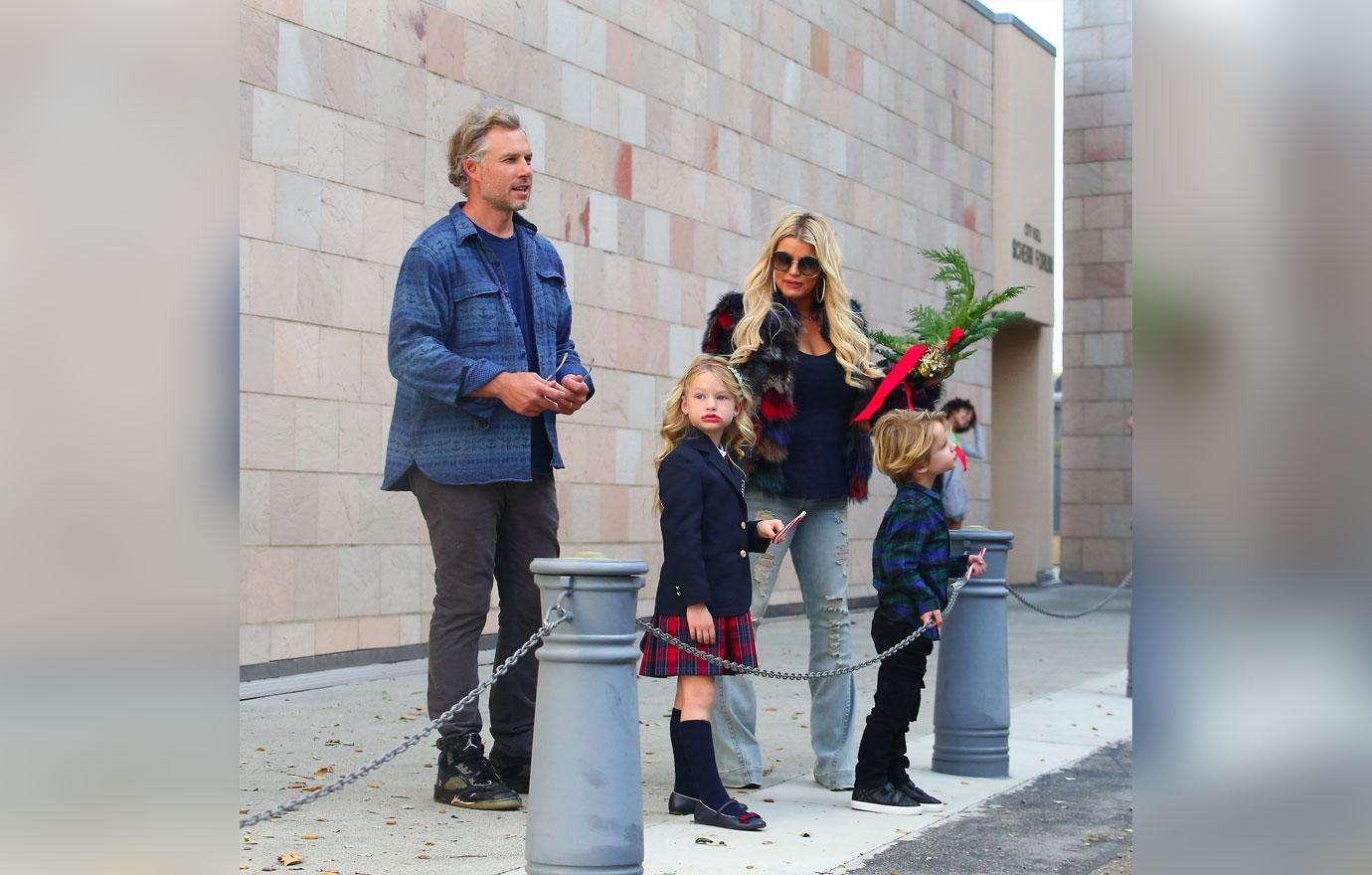 *EXCLUSIVE* Jessica Simpson supports daughter Maxwell at her Winter show