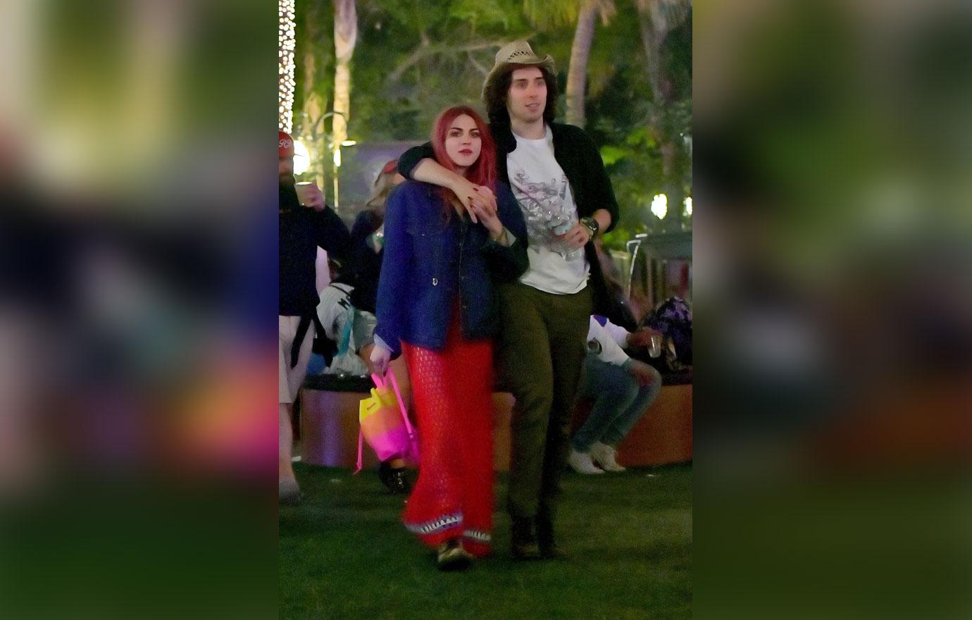 EXCLUSIVE: Frances Bean Cobain and her boyfriend Matthew Cook hit up Coachella