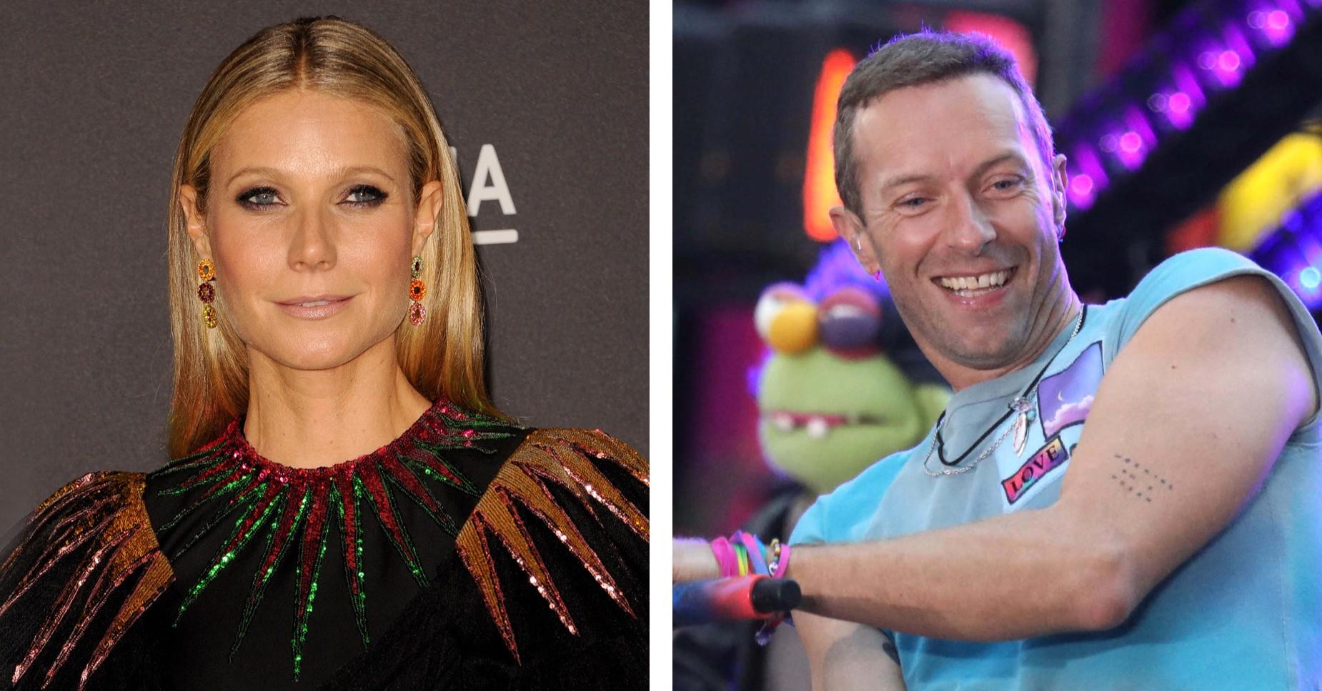 Composite photo of Gwyneth Paltrow and Chris Martin. 