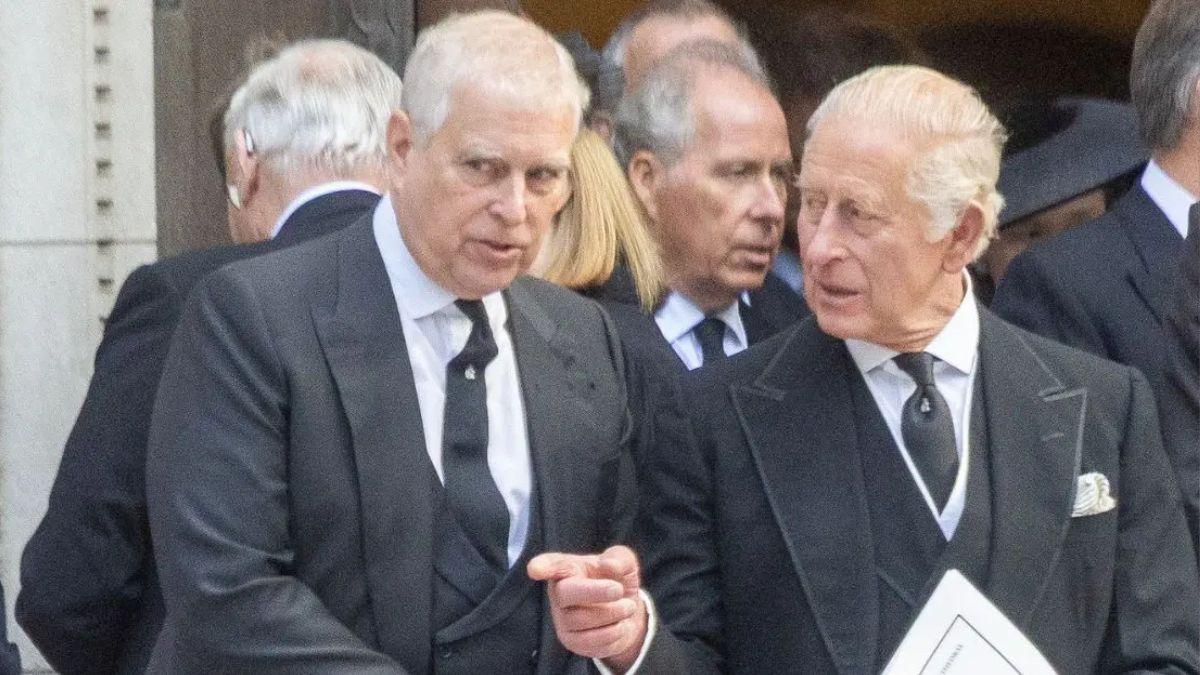 image of prince Andrew and King Charles