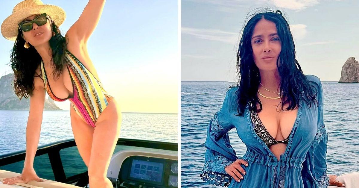 Salma Hayek's Best Thirst Traps: A Look at Her Eye-Popping Bikini Photos