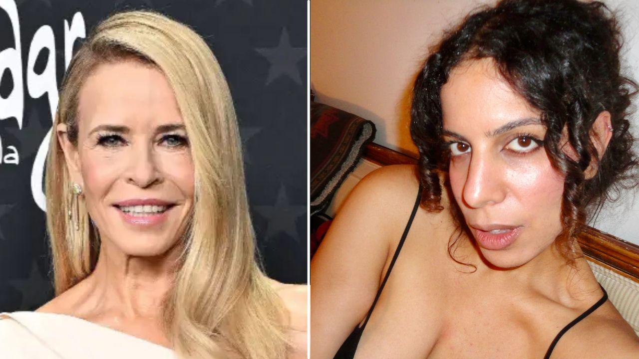 Image of Chelsea Handler and Salma Hindy