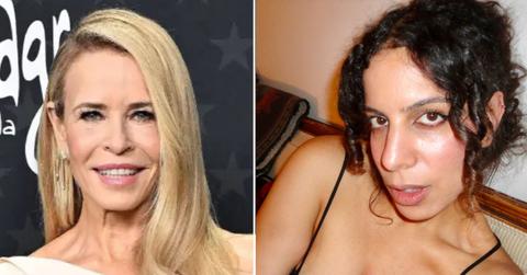 Image of Chelsea Handler and Salma Hindy