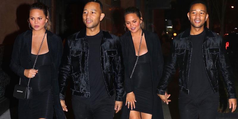 John legend chrissy teigen date night baby bump