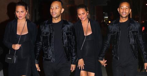 John legend chrissy teigen date night baby bump