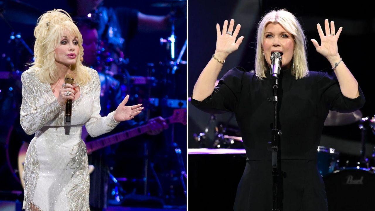 Grant said Dolly Parton's performance of 'How Great Thou Art' inspired her emotional tribute.