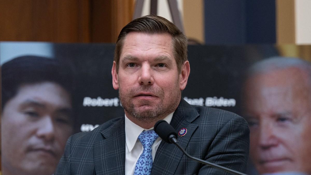 image of Eric Swalwell suspended his campaign on April 12. 