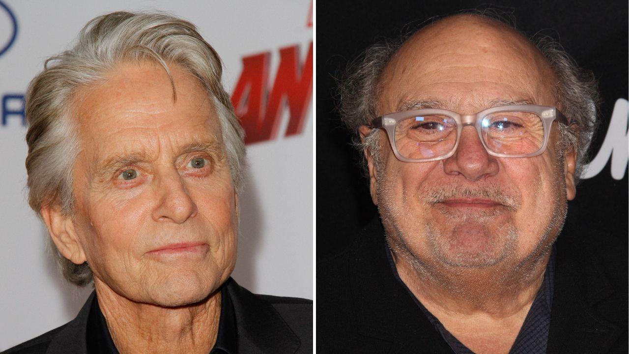 Image of Michael Douglas revealed Danny DeVito was 'bawling' after reading his memoir, 'One Helluva Ride.'