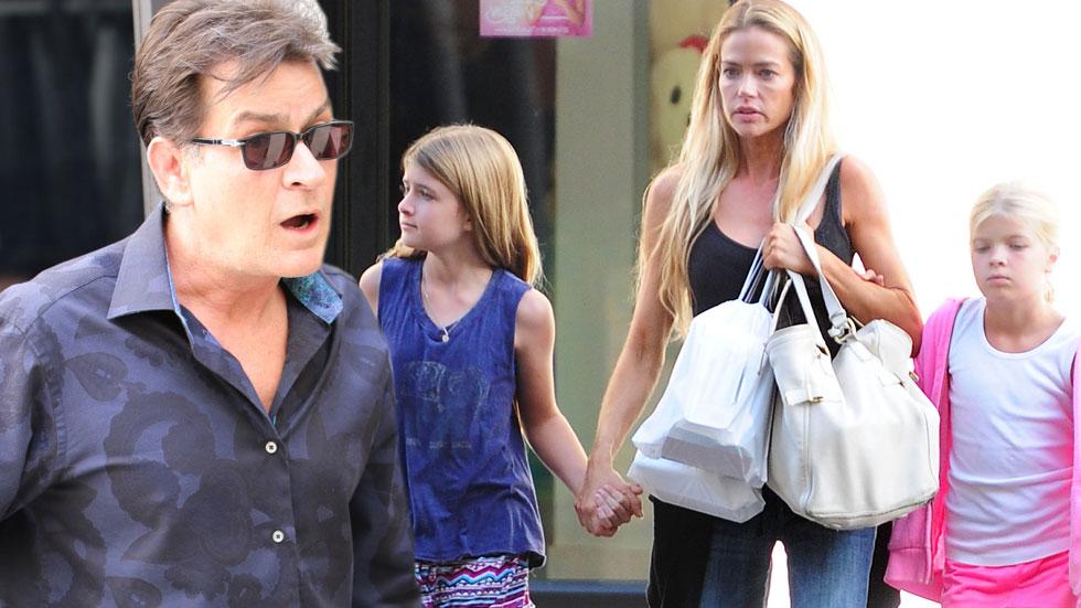 denise richards charlie sheen millions daughters trust fund