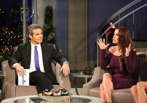 Kyle Richards and Andy Cohen