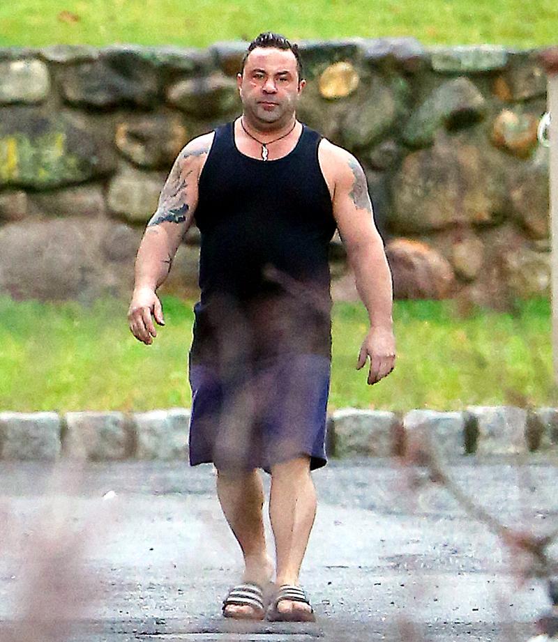 EXCLUSIVE: Joe Giudice Goes for a Solo Morning Walk with his Dog