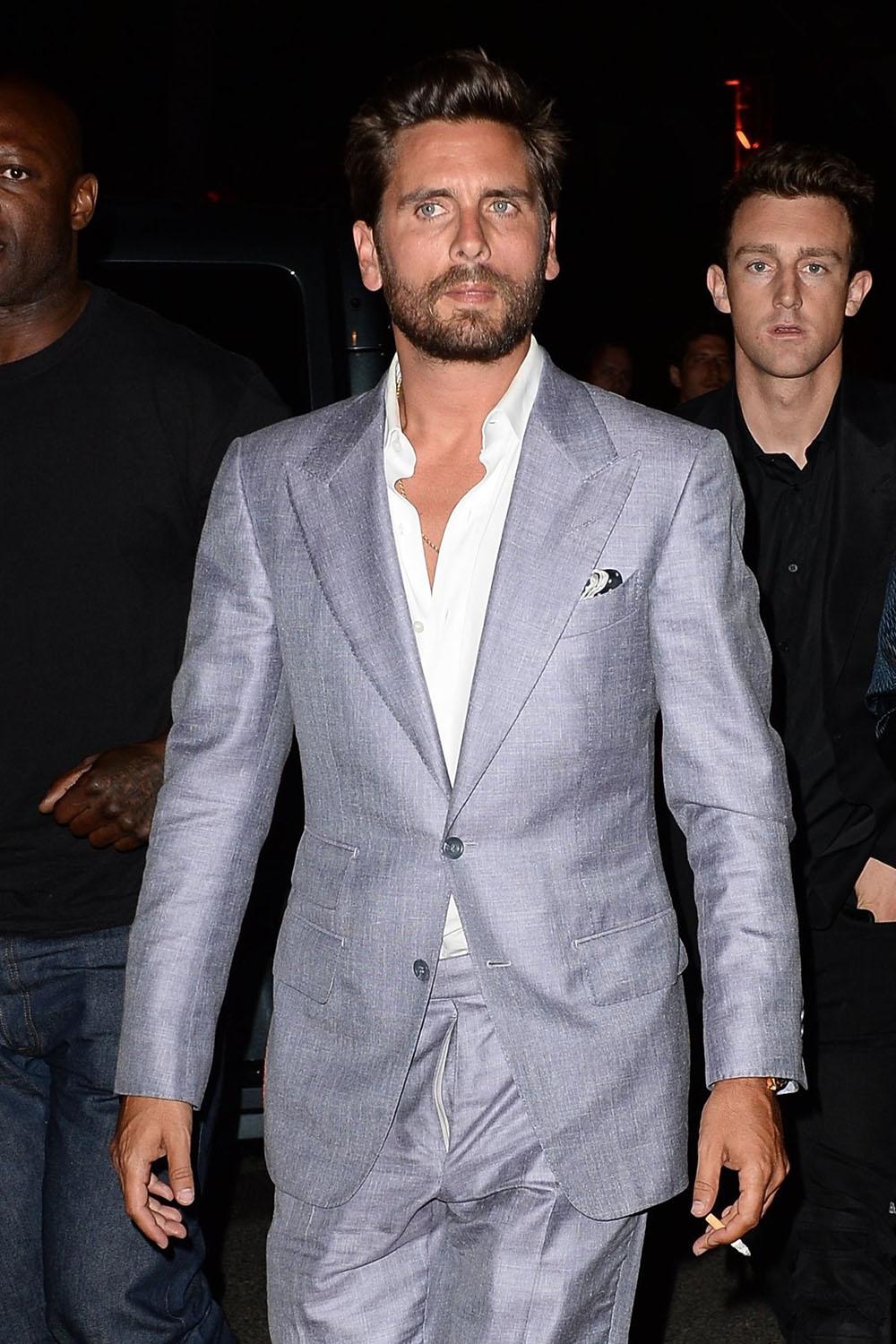 Scott Disick suits up for a night out at Baoli Nightclub