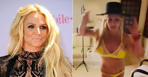 britney spears touches self dance video