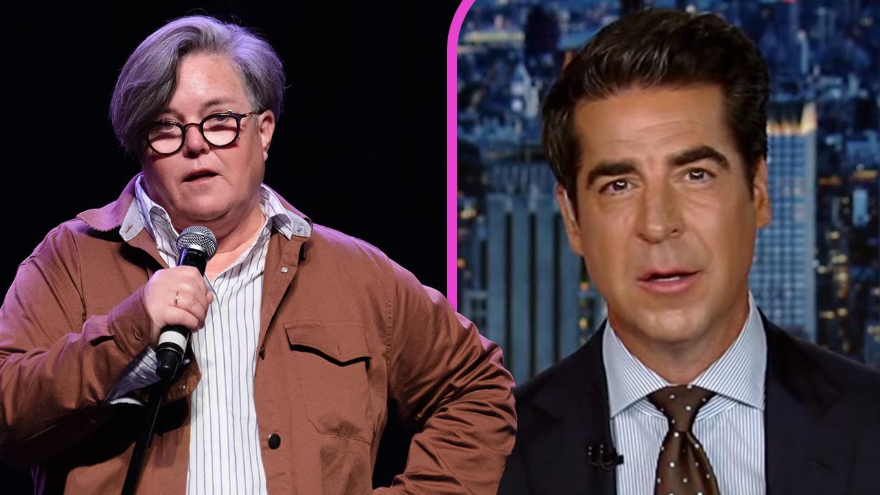 split pic of Rosie O'Donnell, Jesse Watters.