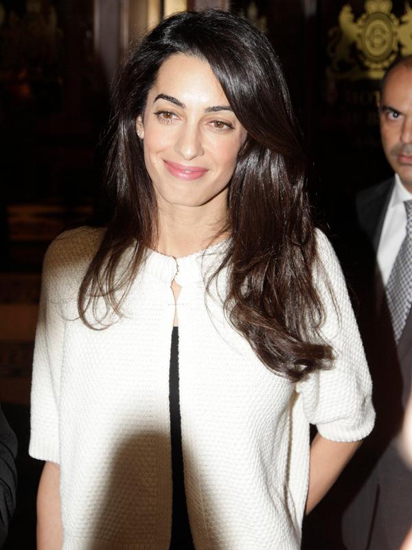 Amal Alamuddin arrives at Hotel Grande Bretagne in Athens