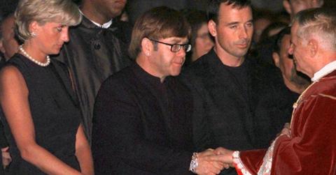 Elton john princess diana reunite gianni versace funeral