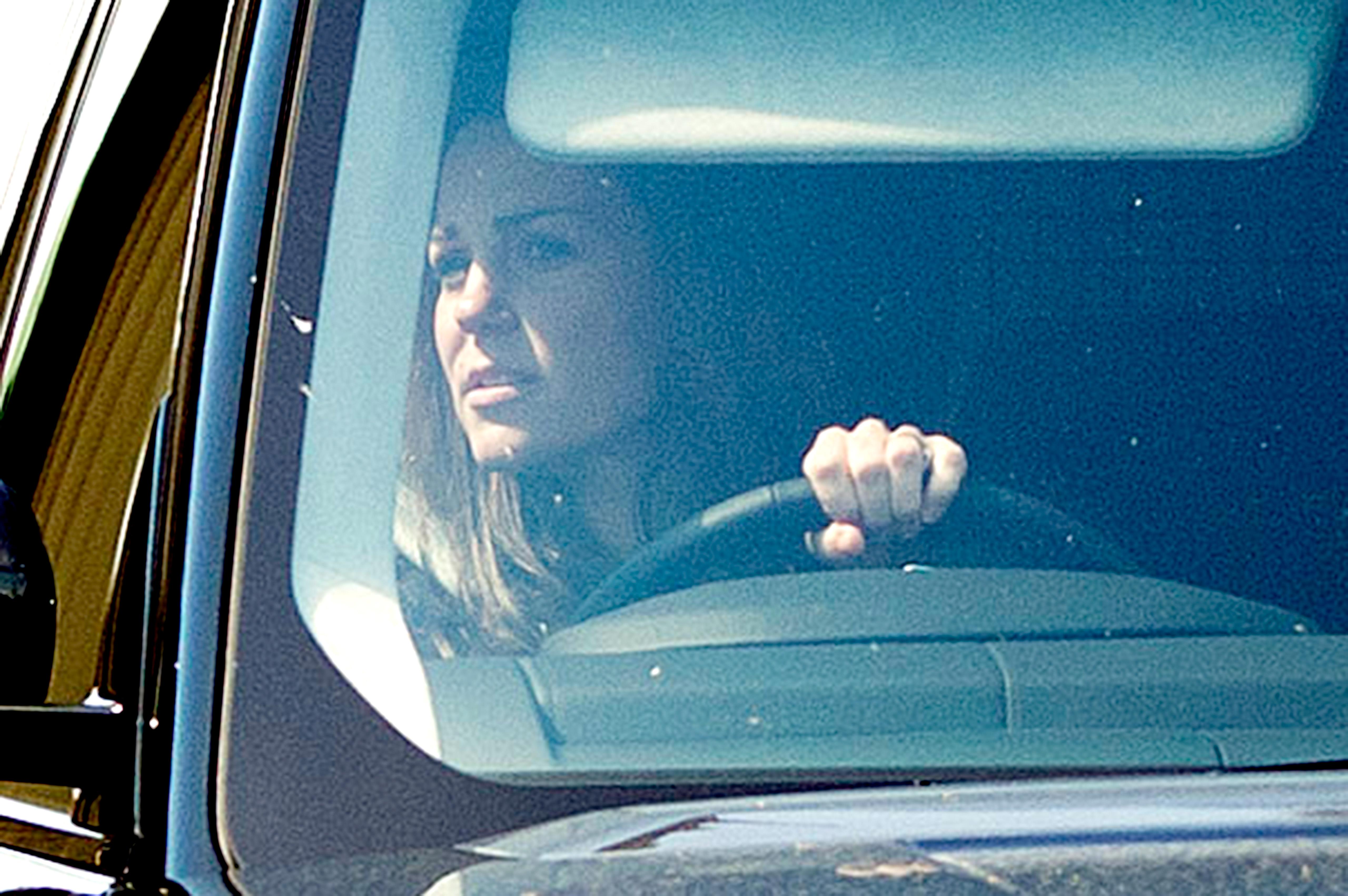 *EXCLUSIVE* Kate Middleton gets behind the wheel past her due date for second child **USA, Canada ONLY** **MUST CALL FOR PRICING**