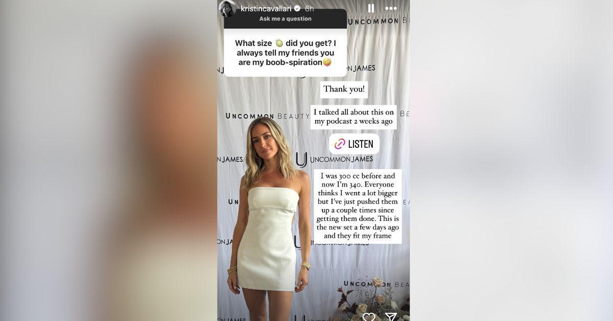 kristin cavallari reveals size new implants redone