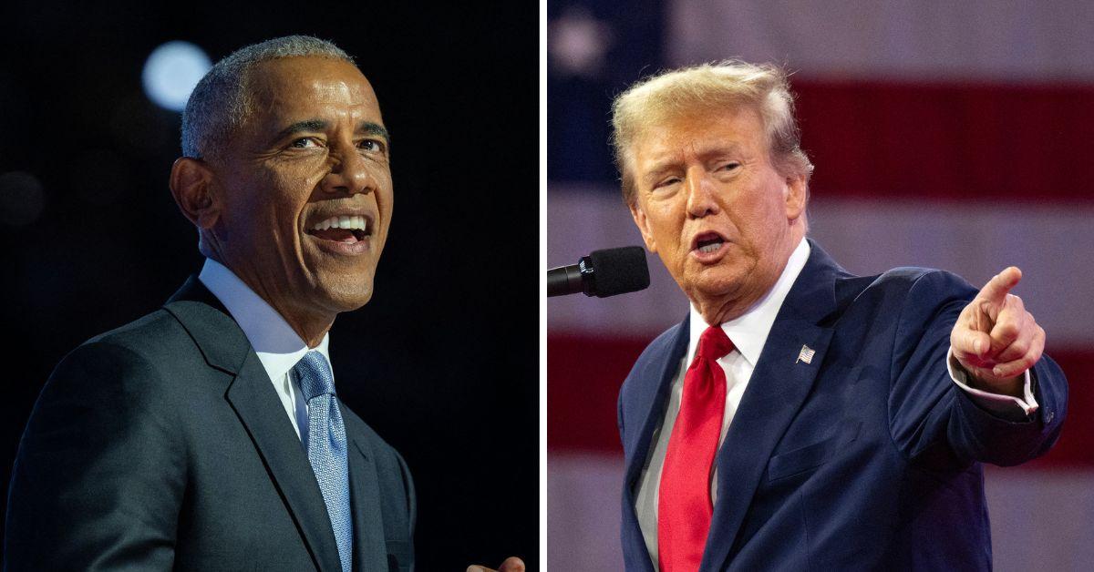 Composite photo of Barack Obama and Donald Trump