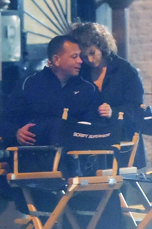 *EXCLUSIVE* Jennifer Lopez and Alex Rodriguez show some PDA on set of &#8216;Shades of Blue&#8217;