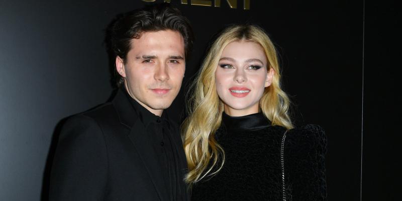 Brooklyn Beckham and Nicola Peltz attend the Saint Laurent show as part of the Paris Fashion Week Womenswear Fall/Winter 2020/2021