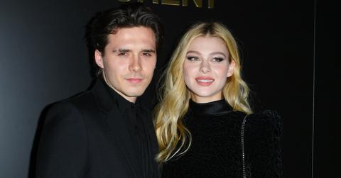 Brooklyn Beckham and Nicola Peltz attend the Saint Laurent show as part of the Paris Fashion Week Womenswear Fall/Winter 2020/2021
